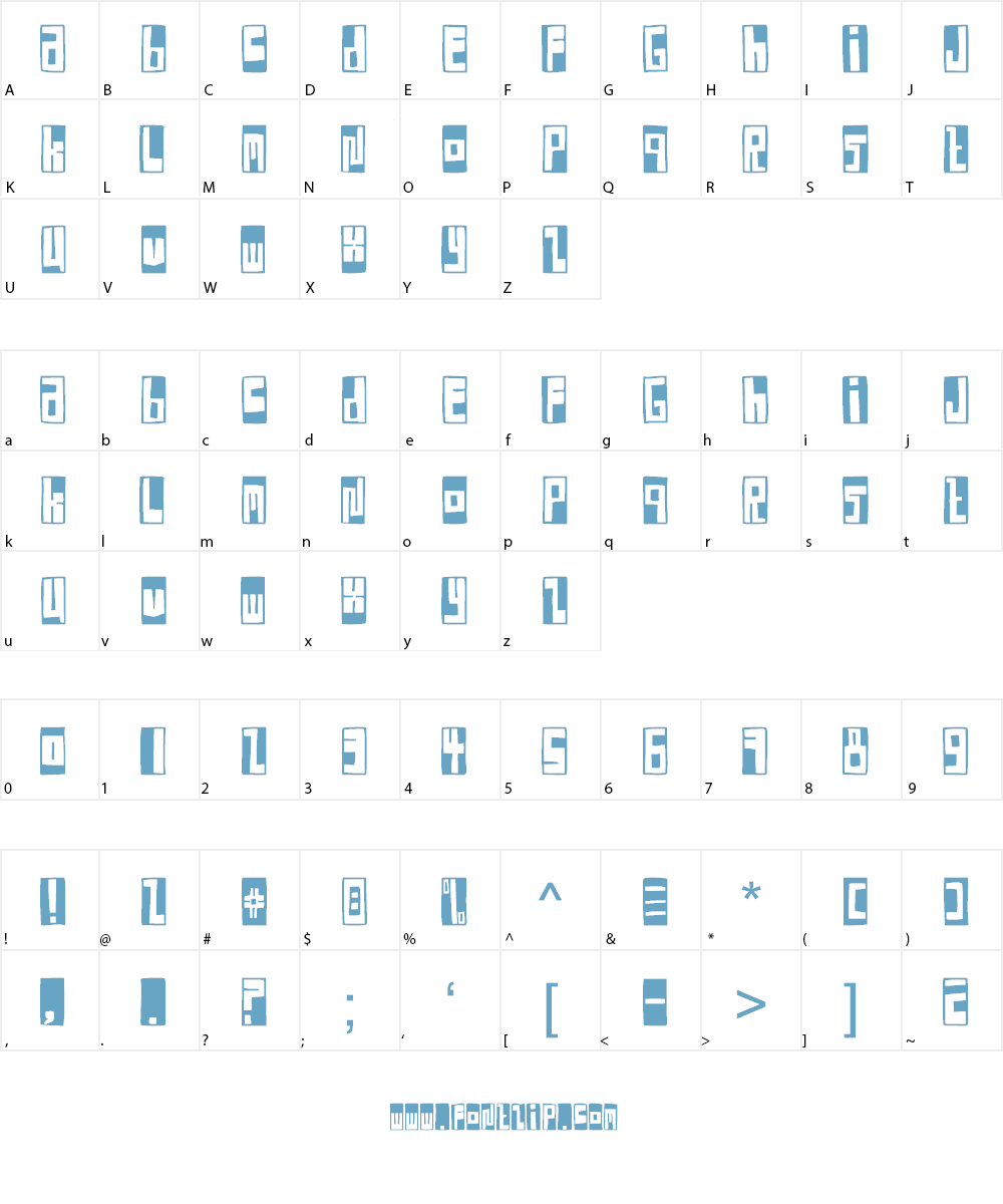 Box Font Font Character